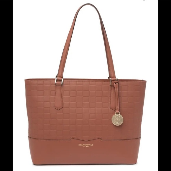 BRUNO Magli Easy Woven Embossed Tote. NWT - Picture 2 of 5